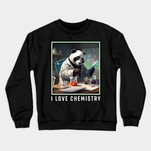 Panda bear scientist Crewneck Sweatshirt